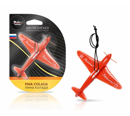 Ароматизатор подвесной пластик "Самолет" пина колада AirLine AFSA010