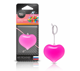 Ароматизатор подвесной пластик "Сердце" бабл гам AirLine AFSE002