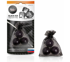 Ароматизатор "Шарики в мешочке" черный лед AirLine AFSH115