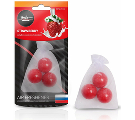 Ароматизатор "Шарики в мешочке" клубника со сливками AirLine AFSH120