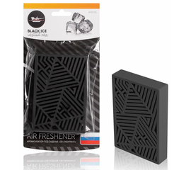Ароматизатор под сиденье пластик "3D-лабиринт" черный лед AirLine AFSI105
