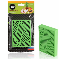 Ароматизатор под сиденье пластик "3D-лабиринт" тропифрут AirLine AFSI107