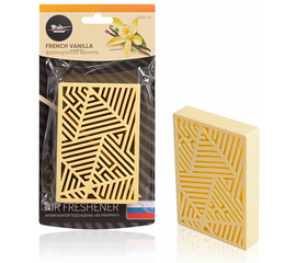 Ароматизатор под сиденье пластик "3D-лабиринт" французская ваниль AirLine AFSI110