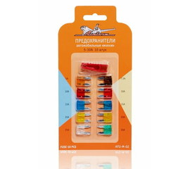 Предохранители "мини" в блистере с экстрактором (10 шт. 5-30А) AirLine AFU-M-02