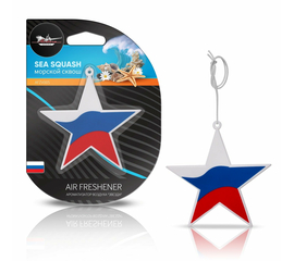 Ароматизатор подвесной пластик "Звезда" морской сквош AirLine AFZV005