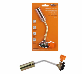 Газовая горелка на цанговый баллон, ручной поджиг, 20*6,8*4 см AirLine AGT-01