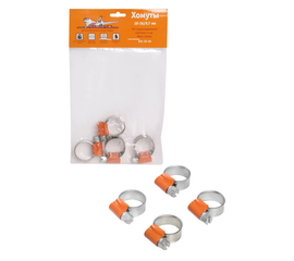 Хомуты 10-16/9, 7 мм, W1 (оцинкованный), комплект 4 шт. AirLine AHC-SK-04