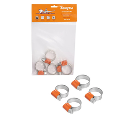 Хомуты 12-22/9, 7 мм, W1 (оцинкованный), комплект 4 шт. AirLine AHC-SK-06