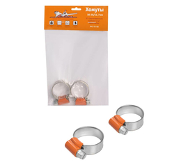 Хомуты 16-25/11, 7 мм, W1 (оцинкованный), комплект 2 шт. AirLine AHC-SK-08