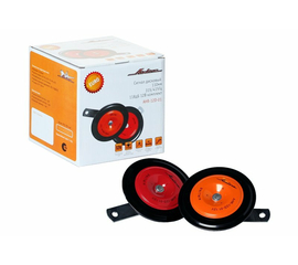 Сигнал звуковой дисковый 110мм 315/415Гц 118дБ 12В LOW/HIGH комплект AirLine AHR-12D-01