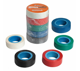 Изолента ПВХ, набор 5 шт.(син.,чёр.,кр.,зел., бел.), 19 мм*10 м AirLine AIT-P-17K