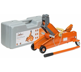 Домкрат подкатной 2.3т в кейсе (MIN - 140 мм, MAX - 350 мм) AirLine AJ-2.3F-350PK