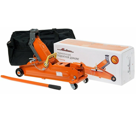 Домкрат подкатной 3т в сумке (MIN - 135 мм, MAX - 390 мм) AirLine AJ-3F-390P