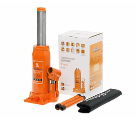 Домкрат бутылочный 8т в сумке (MIN - 236 мм, MAX - 475 мм) AirLine AJ-B-08