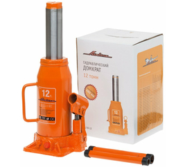 Домкрат бутылочный 12т (MIN - 245 мм, MAX - 485 мм) AirLine AJ-B-12