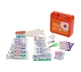 Аптечка автомобильная в пластиковом футляре (Соответствует требованиям ГИБДД) AirLine AM-02