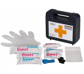 Аптечка первой помощи автомобильная "СПАС", пластиковый футляр (по РУ №ФСР 2010/07146) AirLine AM-03