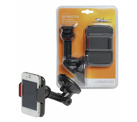 Держатель для телефона на лобовое стекло на короткой штанге AirLine AMS-U-03