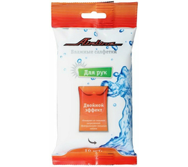 Салфетки влажные для рук (10 шт.) AirLine AN-H-02
