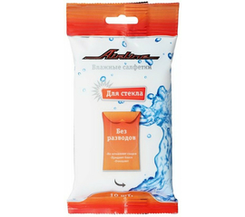 Салфетки влажные для стеклянных поверхностей (10 шт.) AirLine AN-M-02