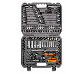 Набор инструментов универсальный 125 предметов, серый пласт.кейс AirLine AT-125-40