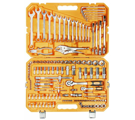 Набор инструментов универсальный 137 предметов + фонарь, пласт.кейс AirLine AT-137-10
