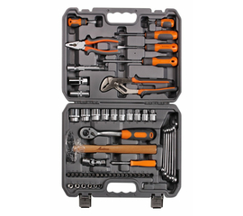 Набор инструментов универсальный 59 предметов, серый пласт.кейс AirLine AT-59-39