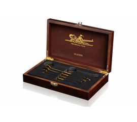 Набор ключей комбинированный в дер. коробке 6 предм. (8,10,12,13,14,17мм) AirLine AT-6-37