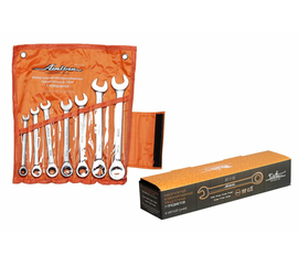 Набор ключей комбинированных трещоточных 7 предметов (8, 10, 12, 13, 14, 17, 19мм) сумка AirLine AT-7-12