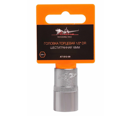 Головка торцевая 1/2" DR шестигранная 16мм AirLine AT-S12-09