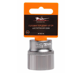 Головка торцевая 1/2" DR шестигранная 30мм AirLine AT-S12-18