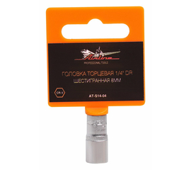 Головка торцевая 1/4" DR шестигранная 8мм AirLine AT-S14-04