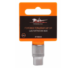 Головка торцевая 3/8" DR шестигранная 9мм AirLine AT-S38-02