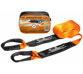 Трос динамический 7 т, 6 м + сумка (стропа рывковая) AirLine ATR-D-7