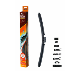 Щетка стеклоочистителя 330 мм (13") бескаркасная, 10 адаптеров AirLine AWB-BK-330