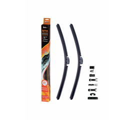 Щетка стеклоочистителя 510 мм (20") бескаркасная, 2 шт. 10 адаптеров AirLine AWB-BK-510K