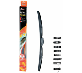 Щетка стеклоочистителя 550 мм (22") гибридная, 8 адаптеров AirLine AWB-H-550