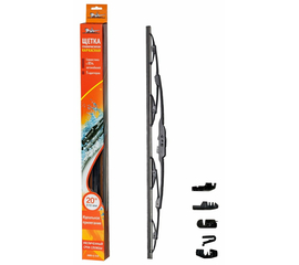 Щетка стеклоочистителя 510 мм (20") каркасная, 4 адаптера AirLine AWB-K-510