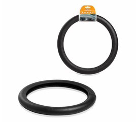 Оплетка на руль, гладкая кожа, Чёрная, 37-39 см/М AirLine AWC-RS-10M