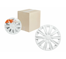 Колпаки колесные 14" "Торнадо", белый, карбон, компл. 2 шт. AirLine AWCC-14-08