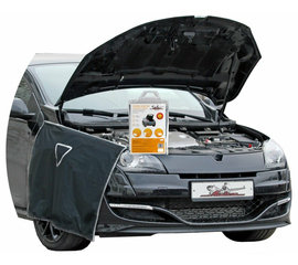 Накидка защитная на бампер и крылья 100*72см, цвет черный AirLine AO-PC-17