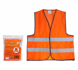 Жилет со светоотражающими полосами, взрослый, р. XL (65*65 см), оранжевый AirLine ARW-AV-04