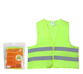 Жилет со светоотражающими полосами, взрослый, р. XL (65*65 см), пр-во Россия, желтый AirLine ARW-AV-06