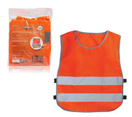 Жилет со светоотражающими полосами, детский, р. 30-34 (58*51 см), оранжевый AirLine ARW-CV-03