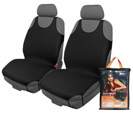 Чехлы-майки "F-1" передние(2 шт.), цвет черный, материал полиэстер AirLine ASC-F1