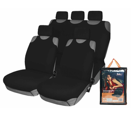 Чехлы-майки "F-1K" компл. передние/задние, цвет черный, полиэстер AirLine ASC-F1k