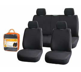 Чехлы-майки "Блааст" комплект передние/задние, цвет черный, материал велюр AirLine ASC-KB-04