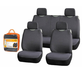 Чехлы-майки "Сио" комплект передние/задние , цвет серый, материал велюр AirLine ASC-KS-12