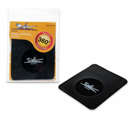 Коврик липучка чёрный большой 138*160 мм AirLine ASM-BB-03