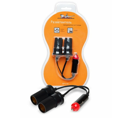 Прикуриватель-разветвитель на 2 гнезда AirLine ASP-2-02